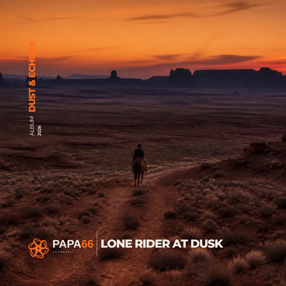 Lone Rider at Dusk